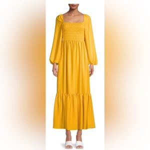 Ava Tiered Smocked Maxi Dress - Large Size